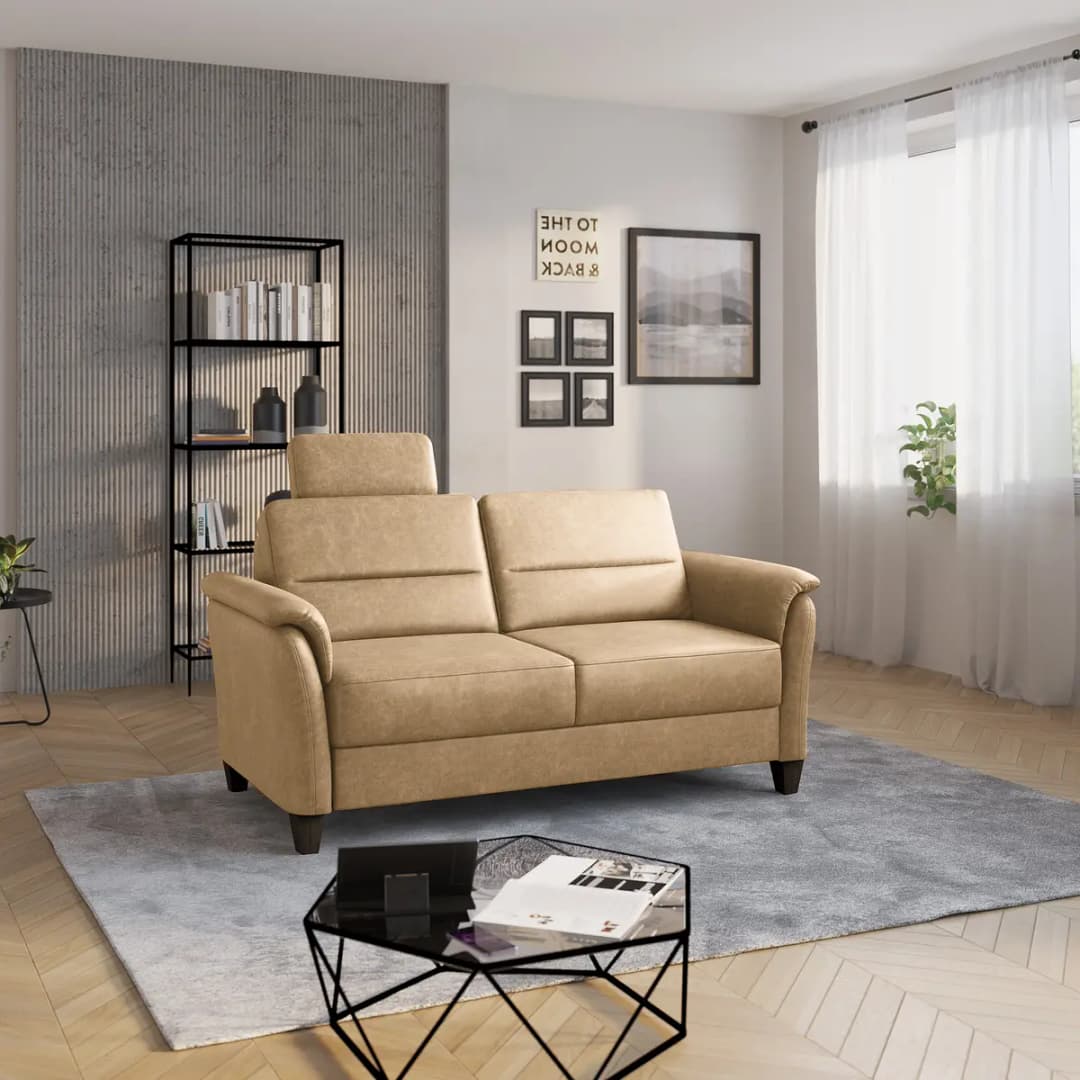 Fredriks 3-Sitzer Sofa Beige Microfaser Priya | Beige