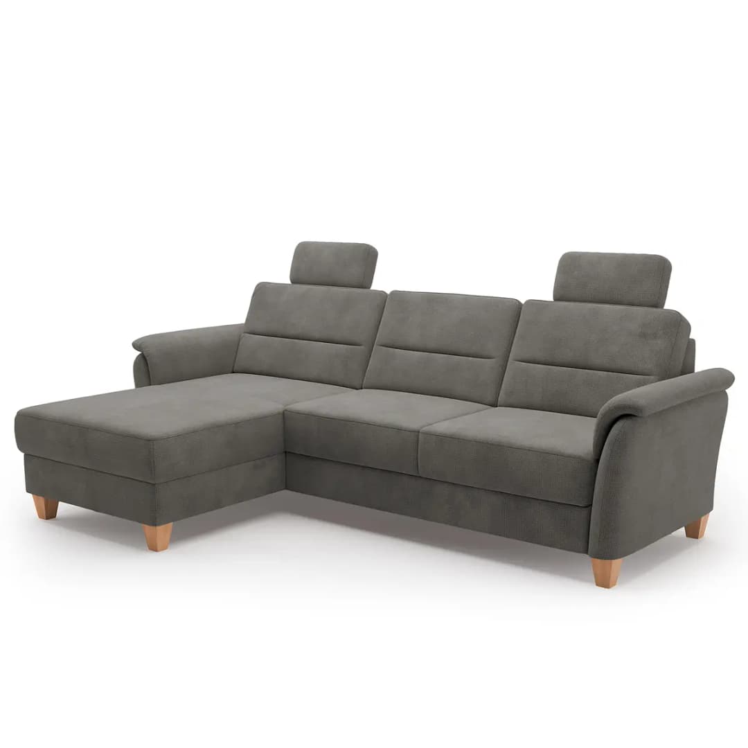 Fredriks Ecksofa mit Longchair Palila | Braun