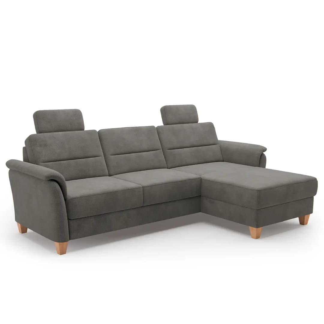 Fredriks Ecksofa mit Longchair Palila | Braun