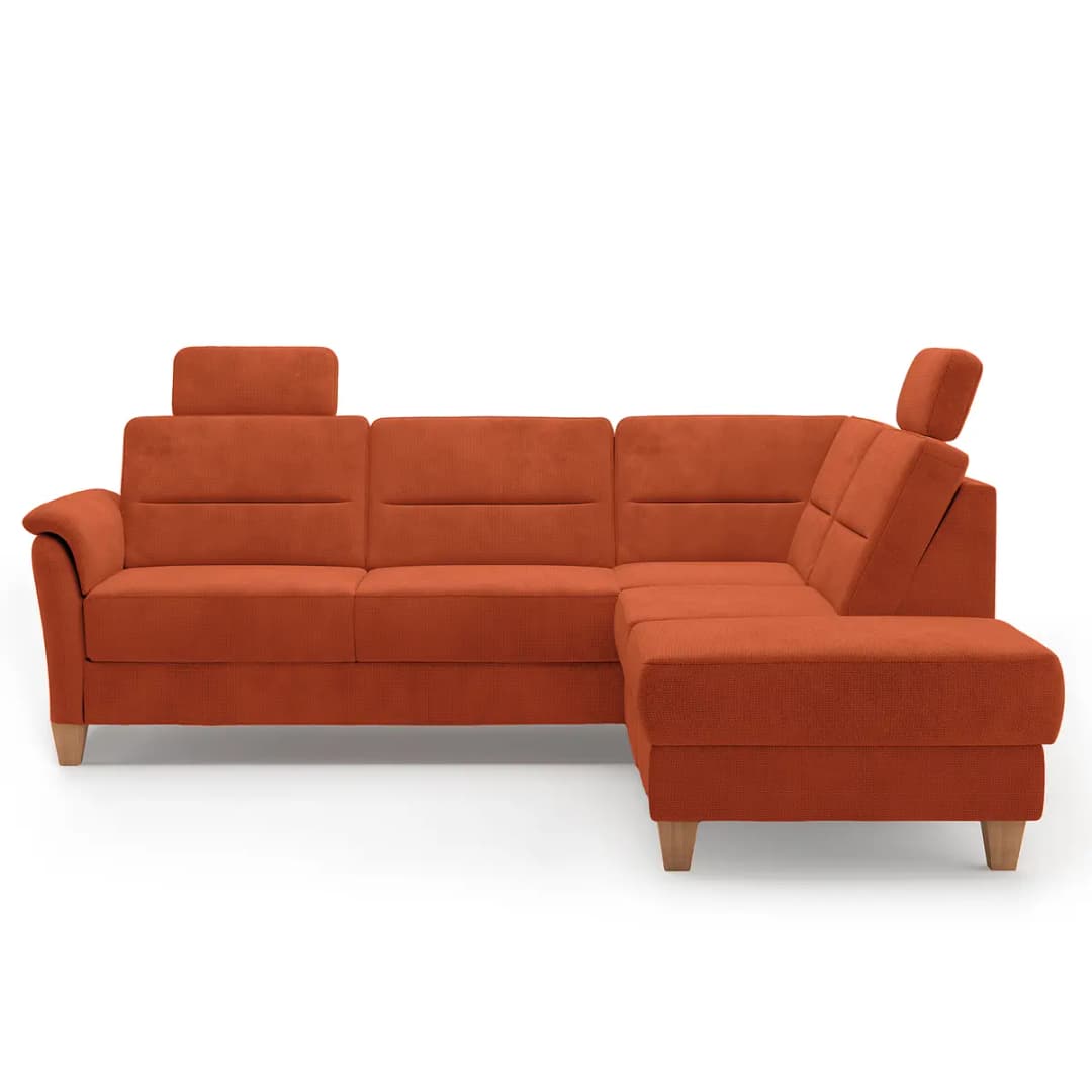 Fredriks Ecksofa mit Ottomane Palila | Orange