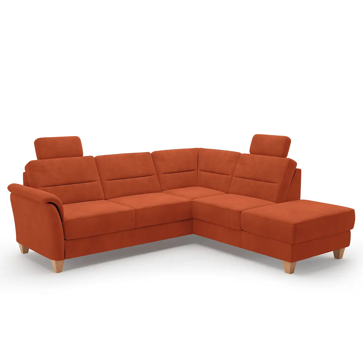 Fredriks Ecksofa mit Ottomane Palila | Orange