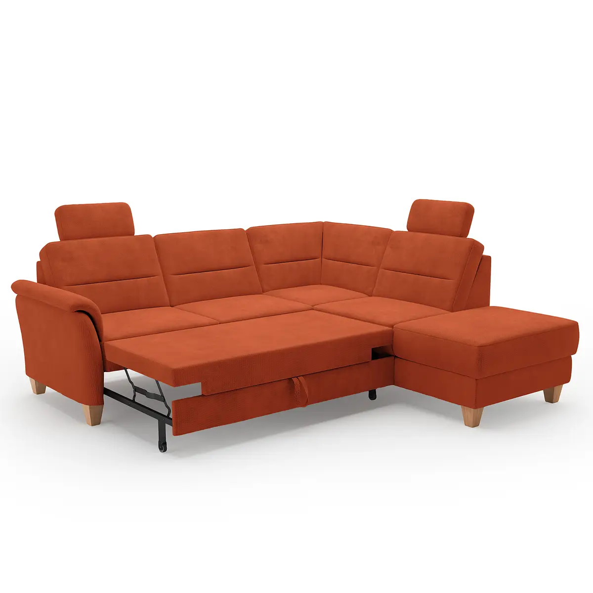 Fredriks Ecksofa mit Ottomane Palila | Orange
