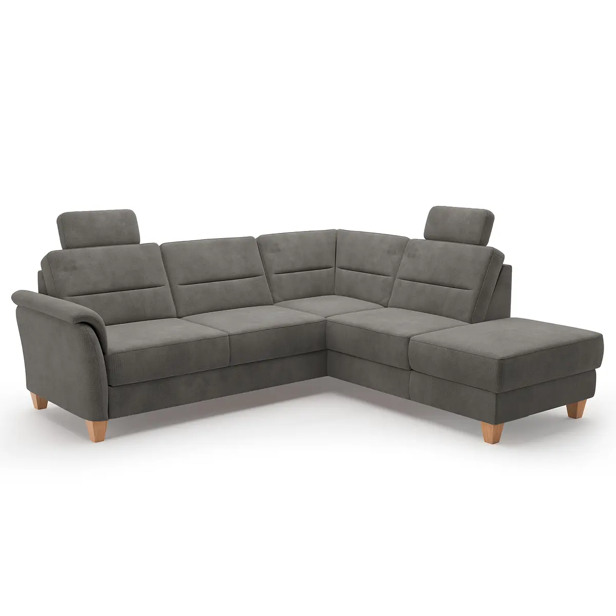 Fredriks Palila Ecksofa mit Ottomane | Grau