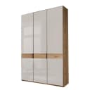 Drehtürenschrank - Glastür B 148 x 236cm Braun/Weiß/Weiß