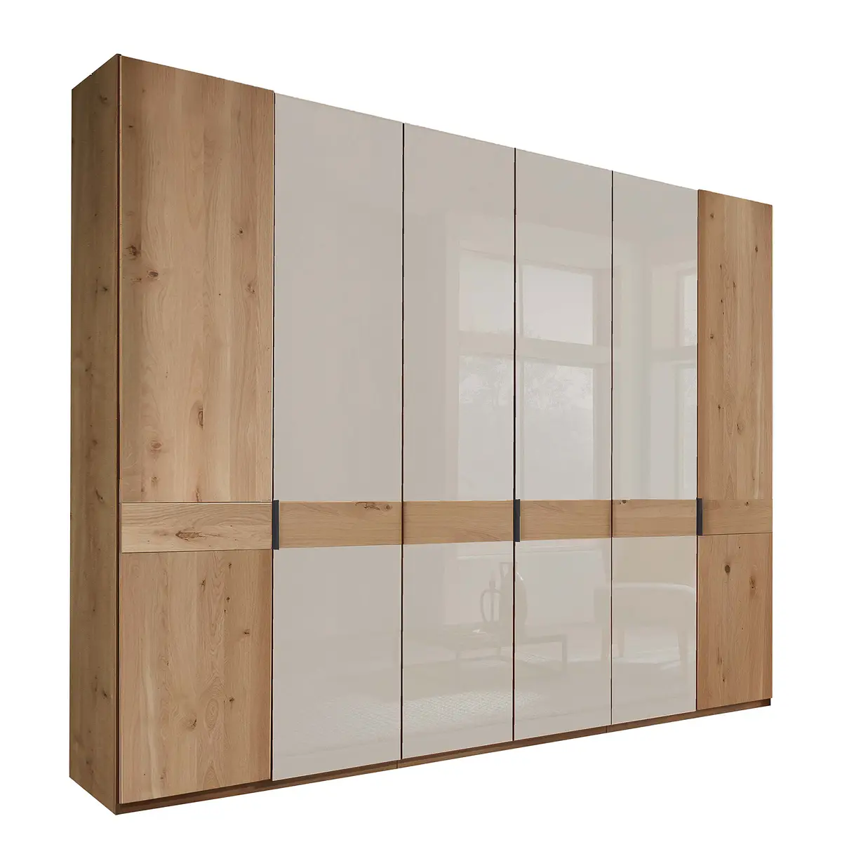 Drehtürenschrank - Glastür A | Braun