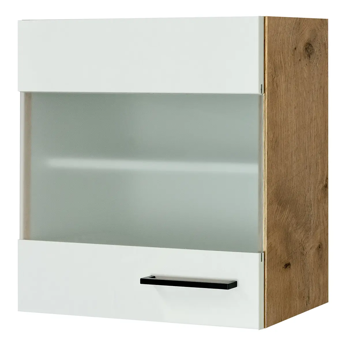 loftscape Hängeschrank Glas horizontal 50cm Weiß/Magnolienweiß | Weiß