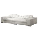 Big-Sofa Grau Bouclé Stoff Abby | Grau