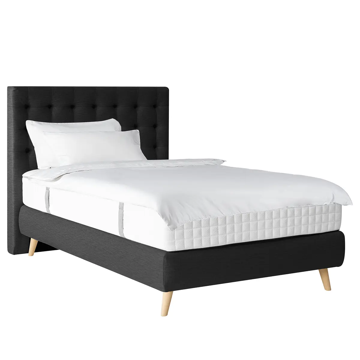 Boxspringbett Shucks | Grau