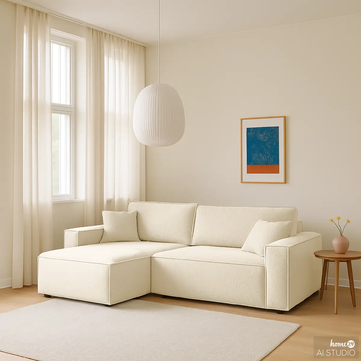 Ecksofa GONDHI | Weiß
