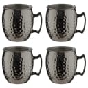 Becher MOSCOW MULE 4er-Set | Schwarz