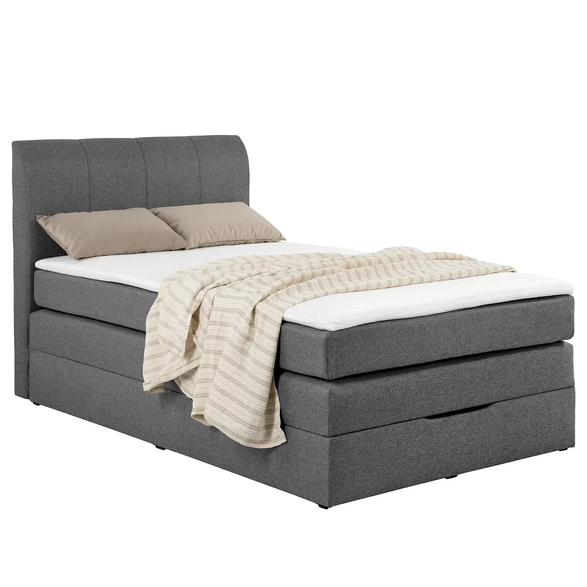Boxspringbett Ghoripur | Grau