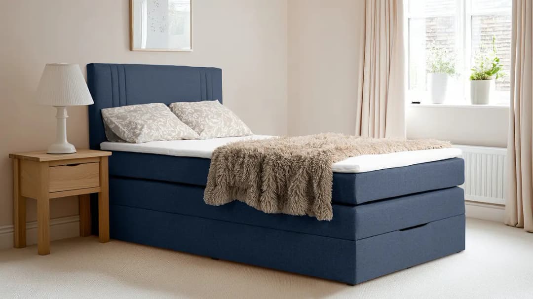 Boxspringbett Ghoripur | Blau