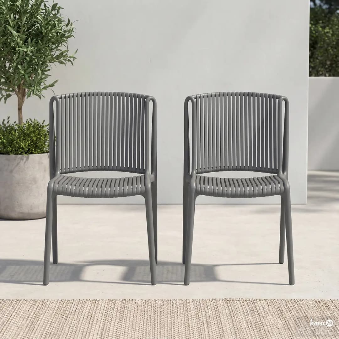 Gartenstuhl Verta | Grau