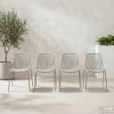 Gartenstuhl Silivi 4er-Set | Beige