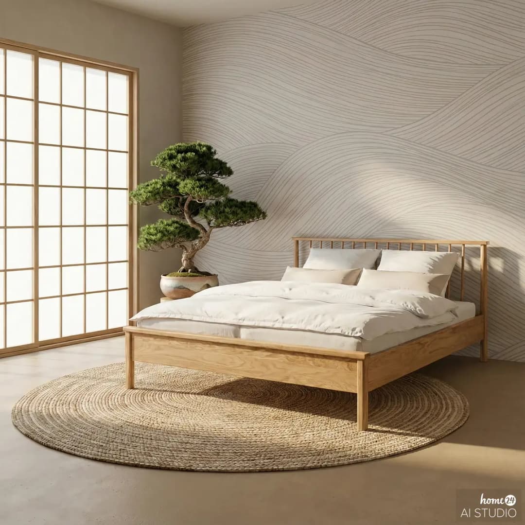 Massivholzbett TANDI 200 x 200cm | Holztöne