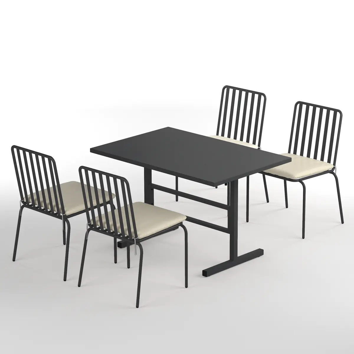 Jardi Gartenessgruppe Kuna 5-teilig Typ A | Grau