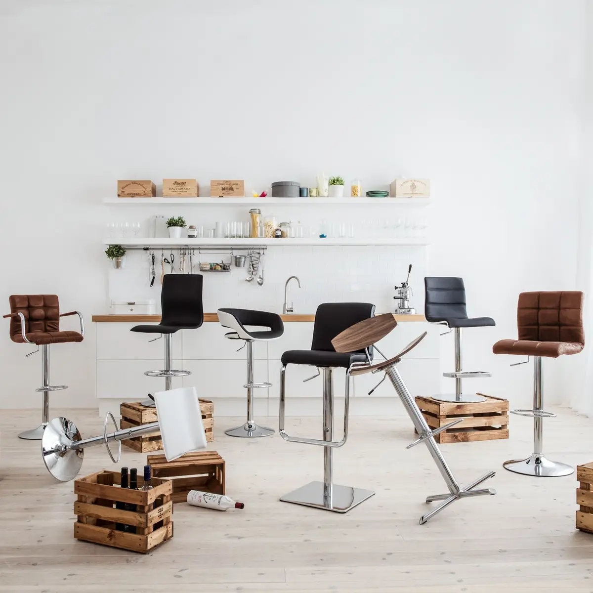 Barstuhl Fitzgerald | Braun