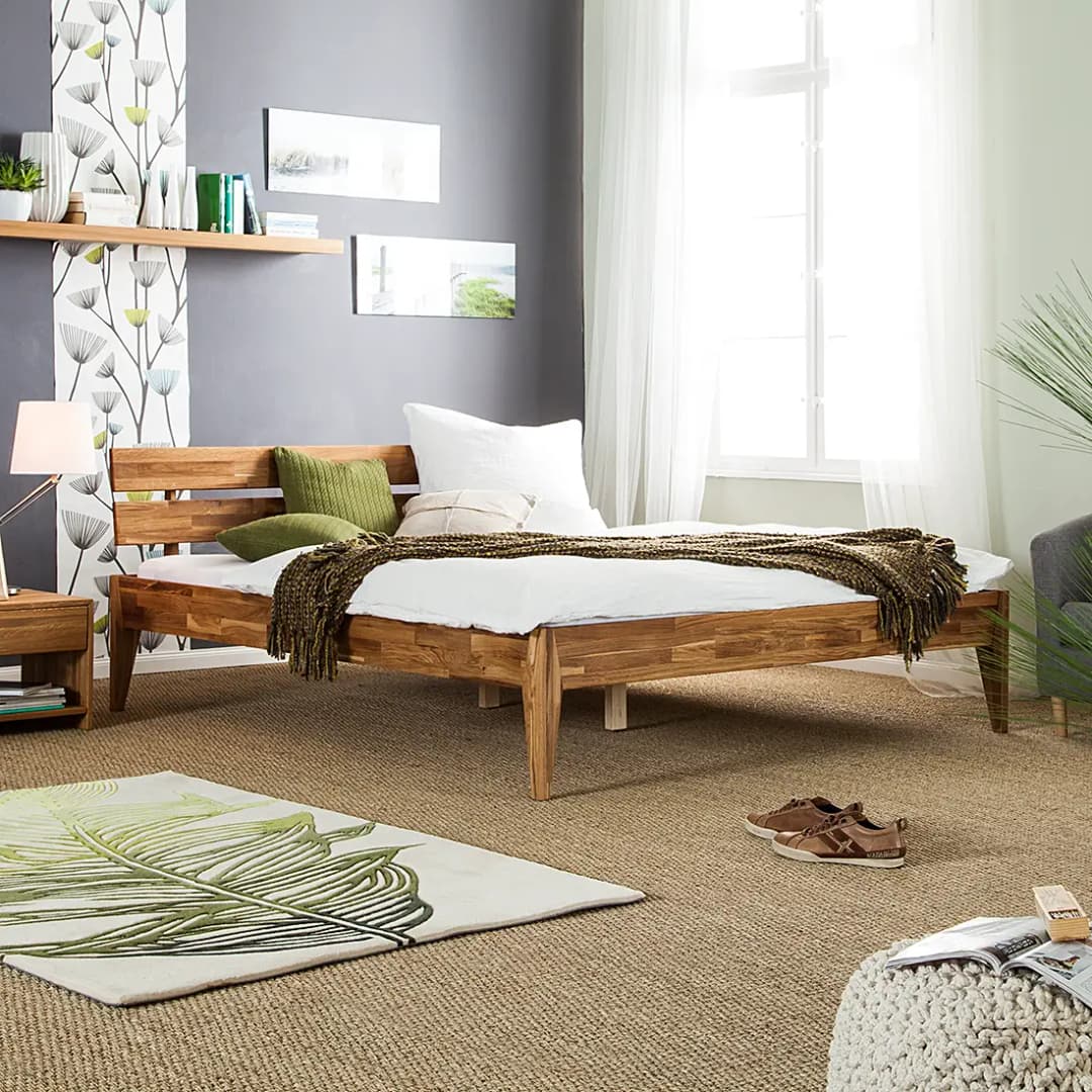 Massivholzbett JillWOOD | Braun