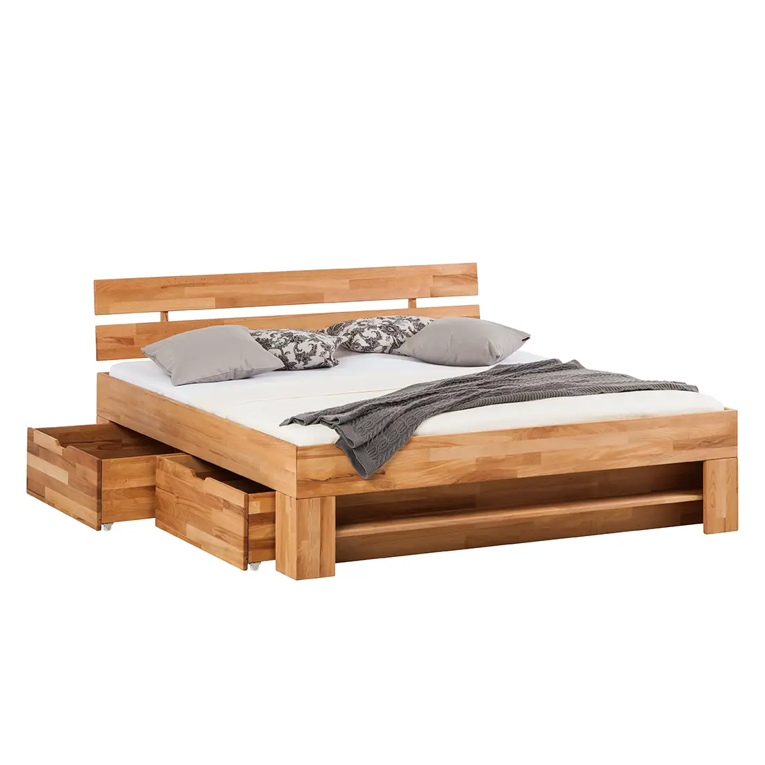 Massivholzbett EosWOOD | Braun
