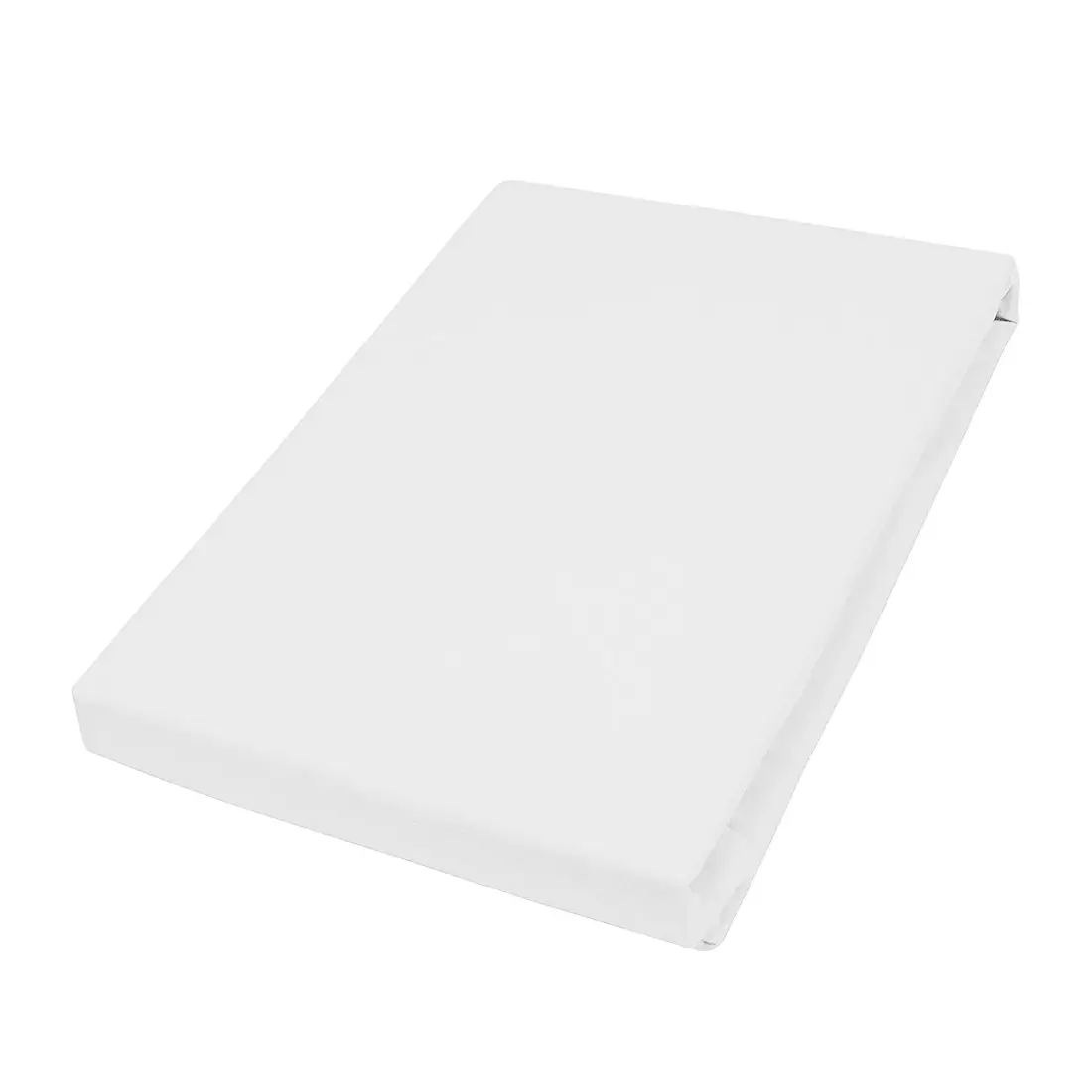 Luxus-Satin-Spannbetttuch Puck | Weiß
