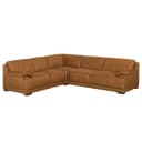 Boxspring-Ecksofa | Braun