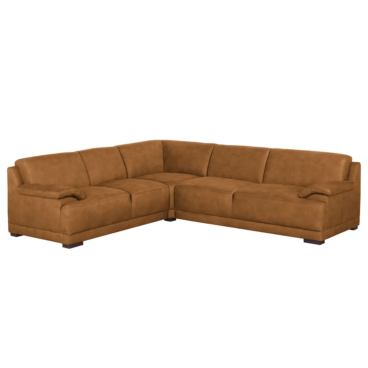 Boxspring-Ecksofa | Braun