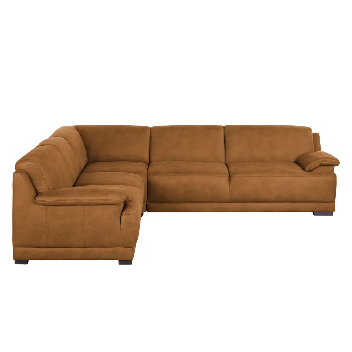 Boxspring-Ecksofa | Braun
