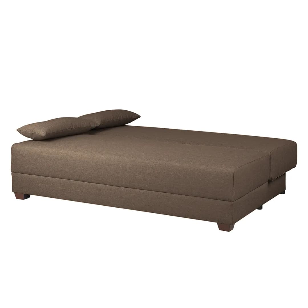 Boxspring-Schlafsofa Luda | Braun