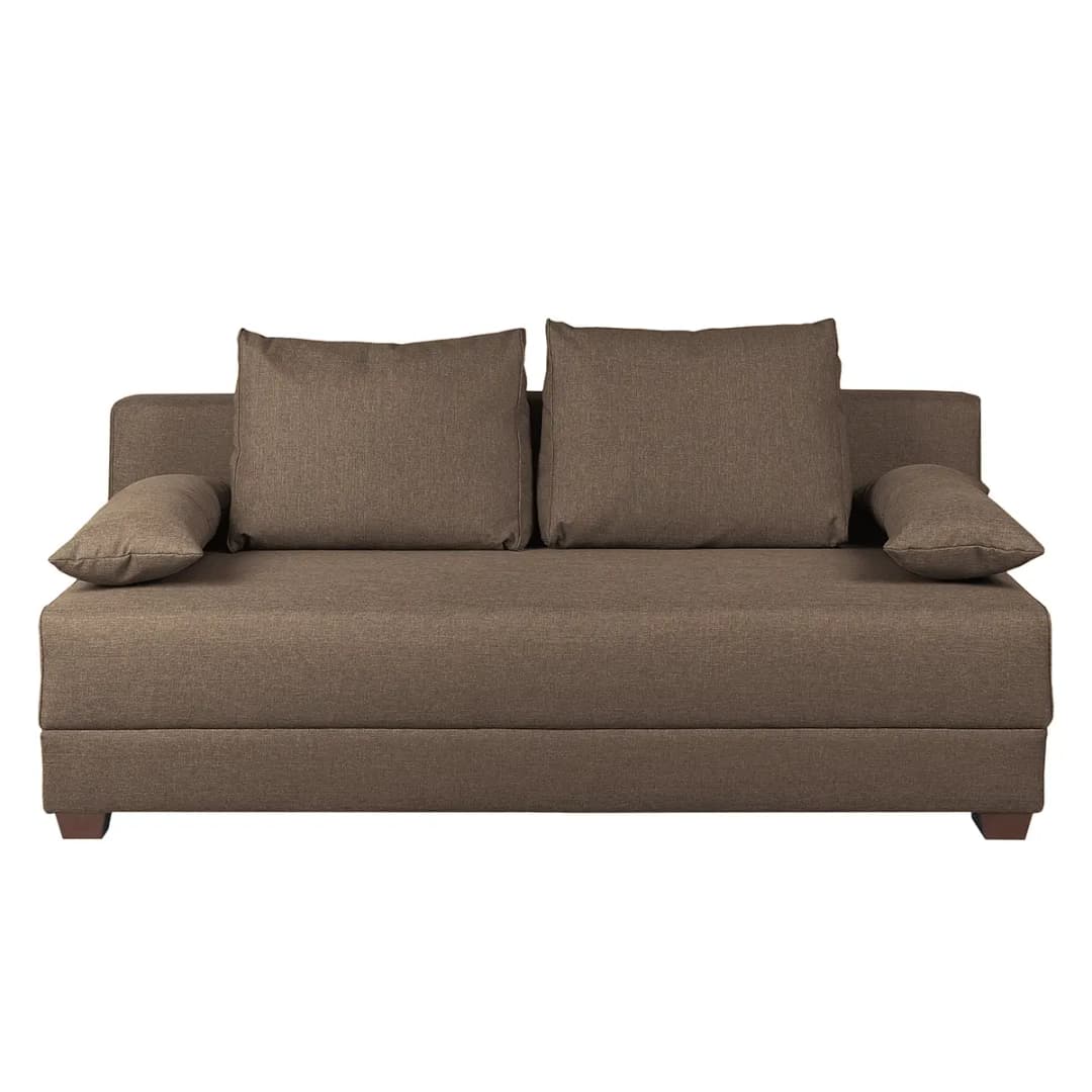 Boxspring-Schlafsofa Luda | Braun