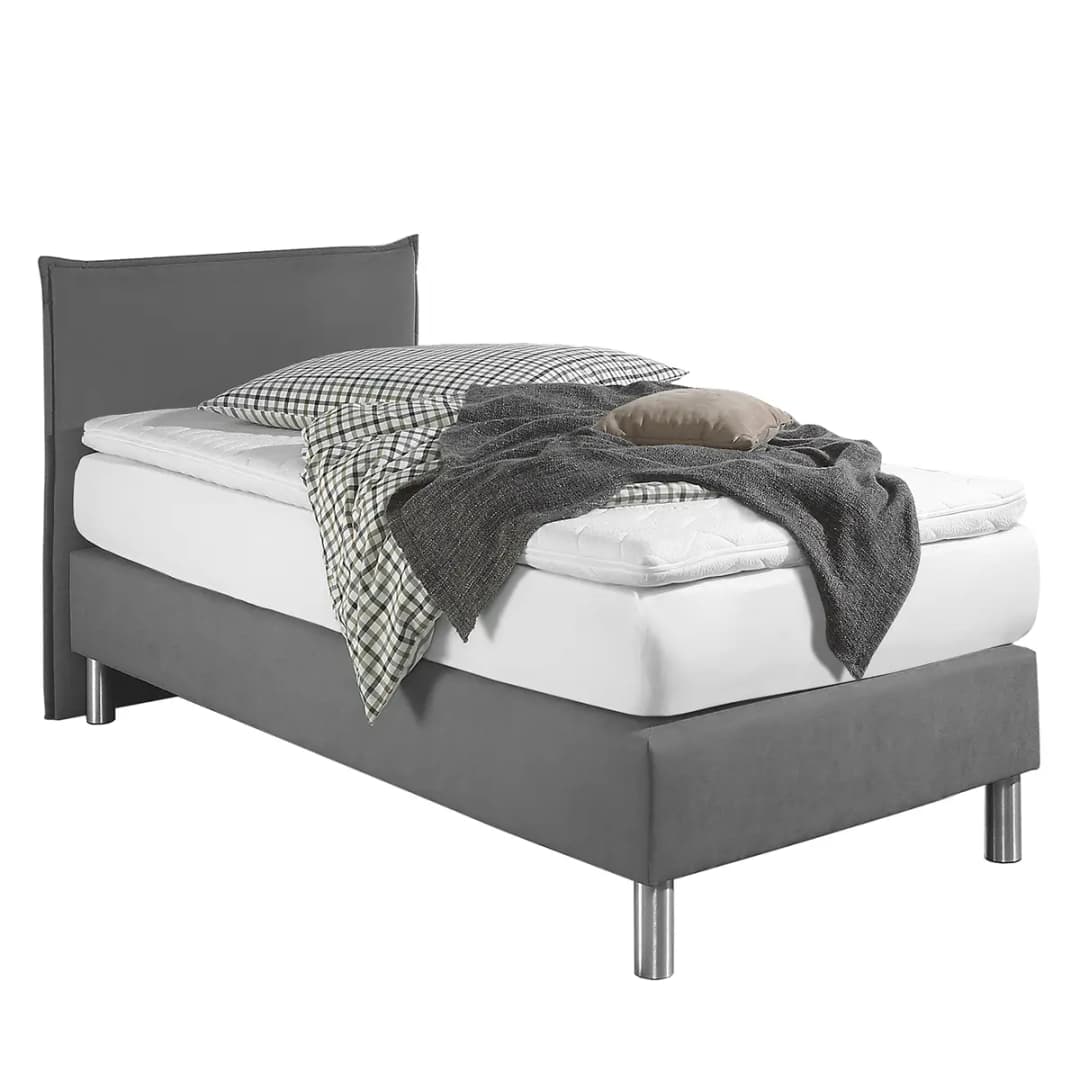 Boxspringbett Hedensted | Grau