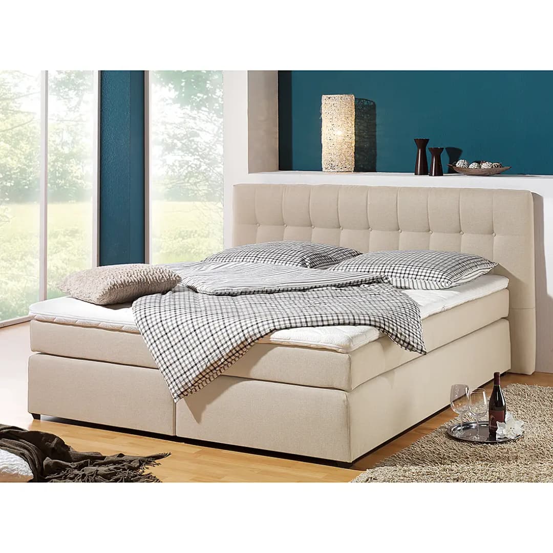Boxspringbett Jean | Beige
