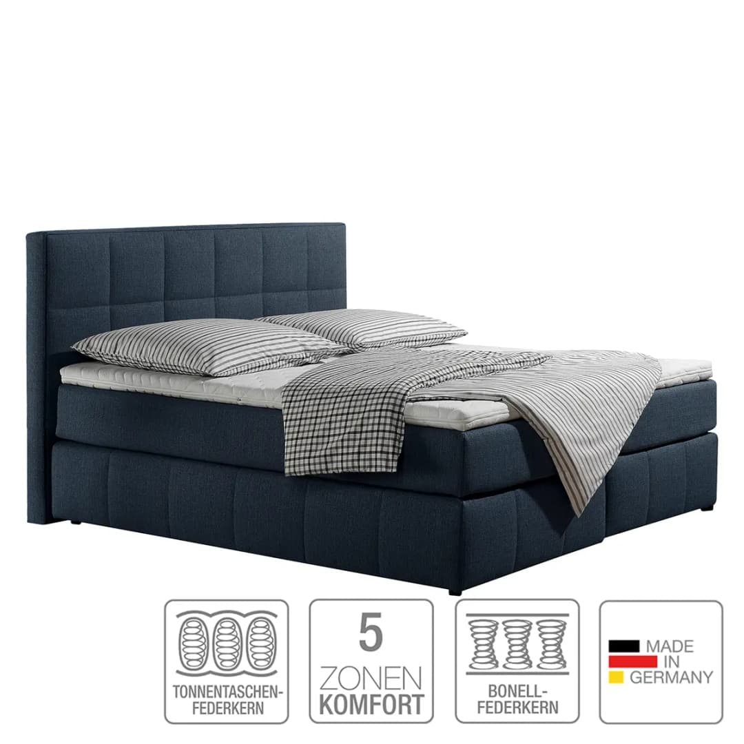 Boxspringbett Lifford | Blau