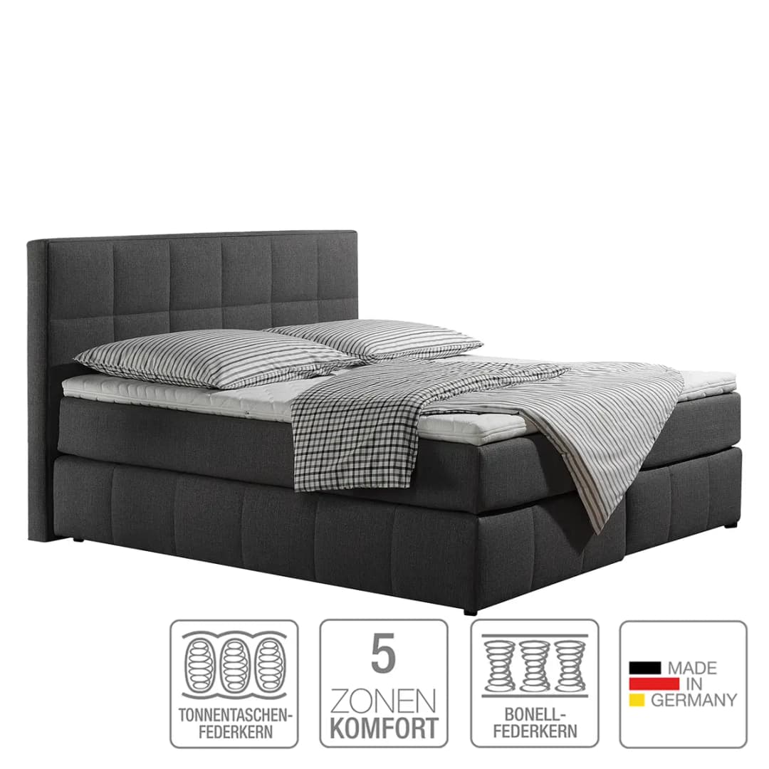 Boxspringbett Lifford | Schwarz