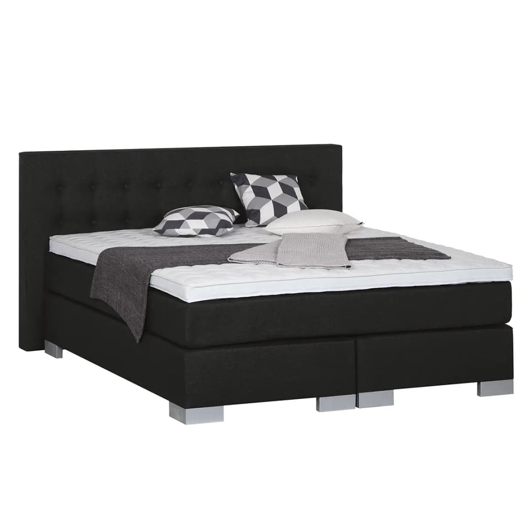 Boxspringbett Loimaa | Schwarz