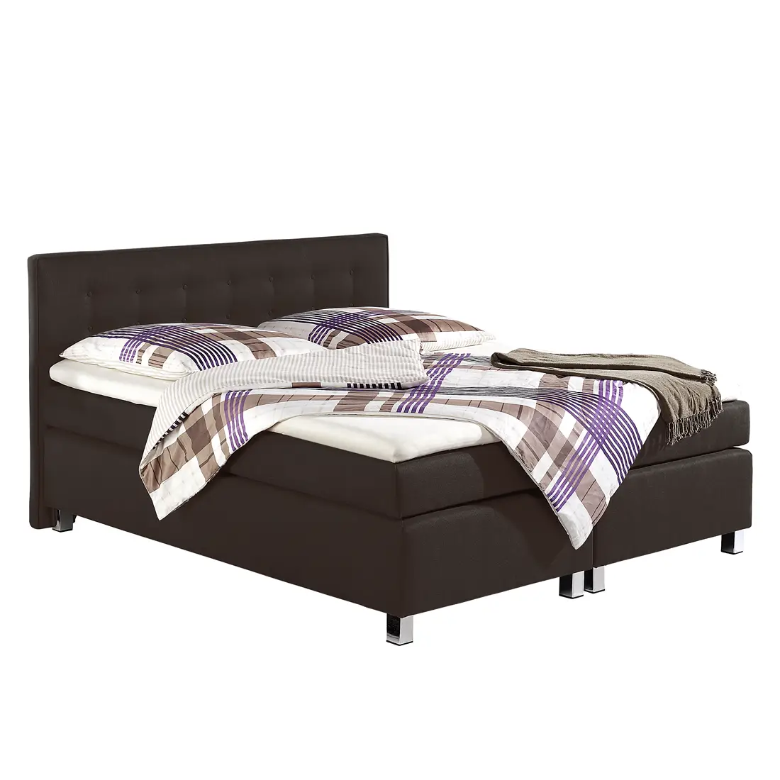 Boxspringbett Melody 180 x 200cm | Grau
