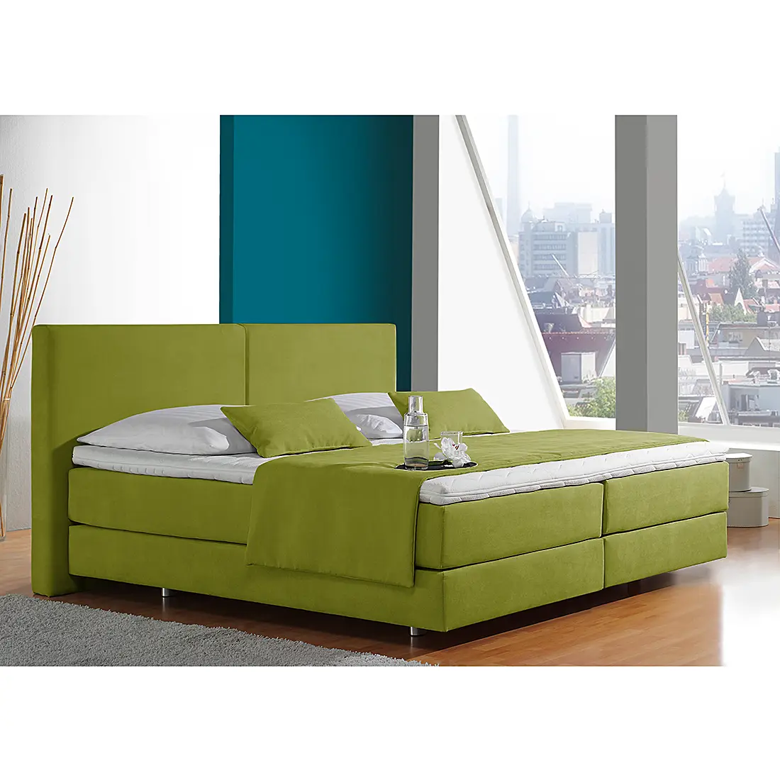 Boxspringbett Nilan | Grün