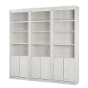 Massive Bücherwand Typ C | Weiß