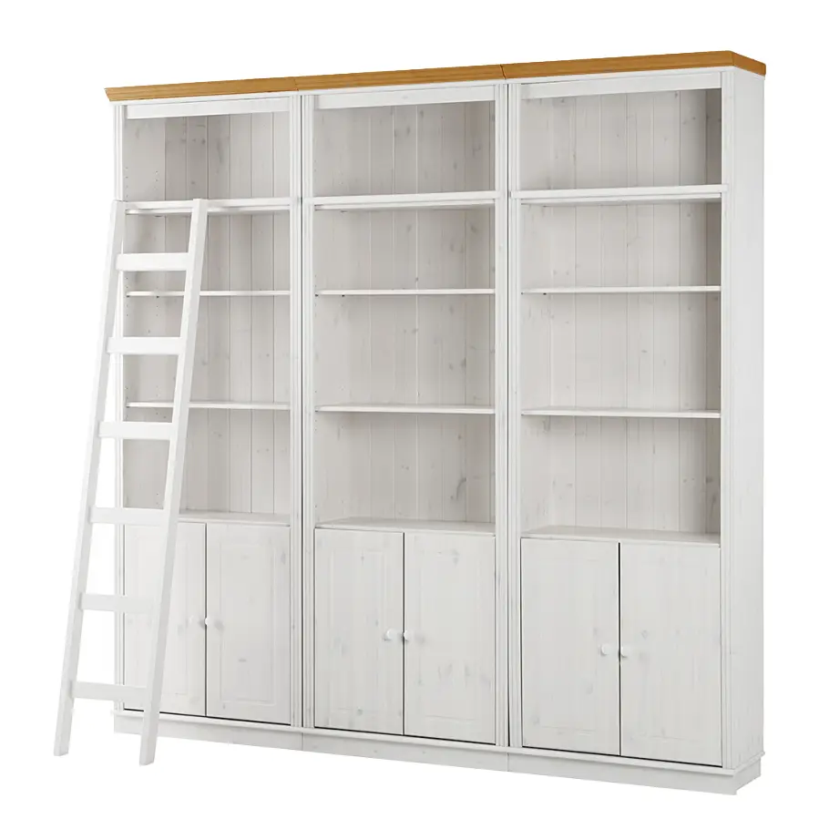 Massive Bücherwand Typ C | Holztöne