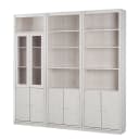 Massive Bücherwand Typ F | Weiß