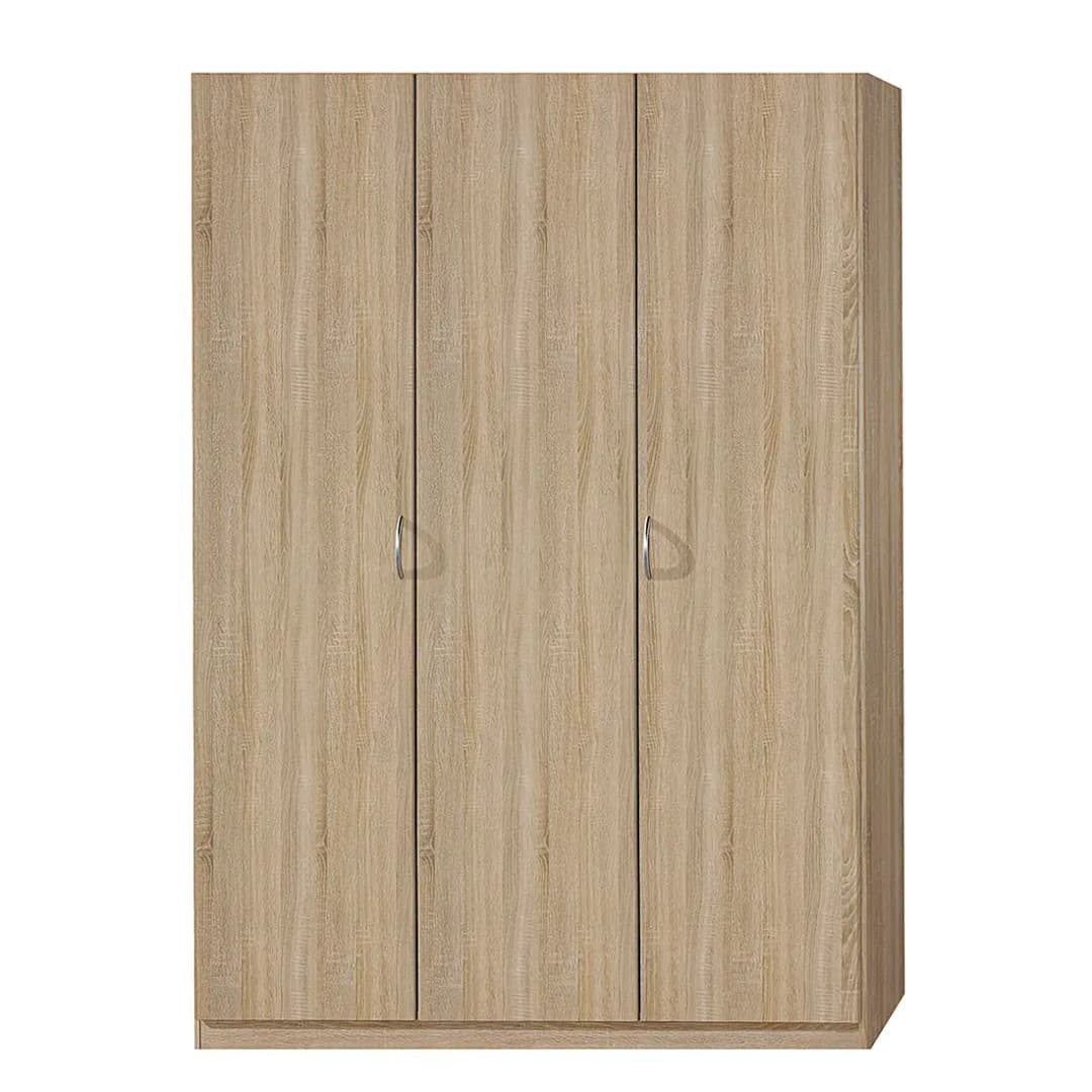 Drehtürenschrank I 136 x 197 x 54cm Braun Sonoma Eiche Dekor