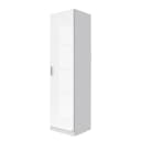 Drehtürenschrank 47cm Weiß/Alpinweiß/Hochglanz Weiß | Weiß