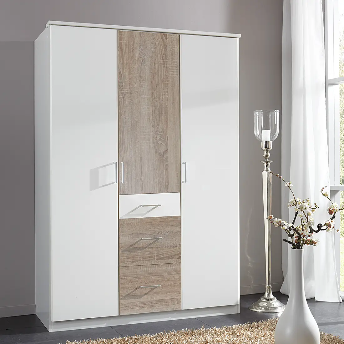 Drehtürenschrank Julan II | Holztöne