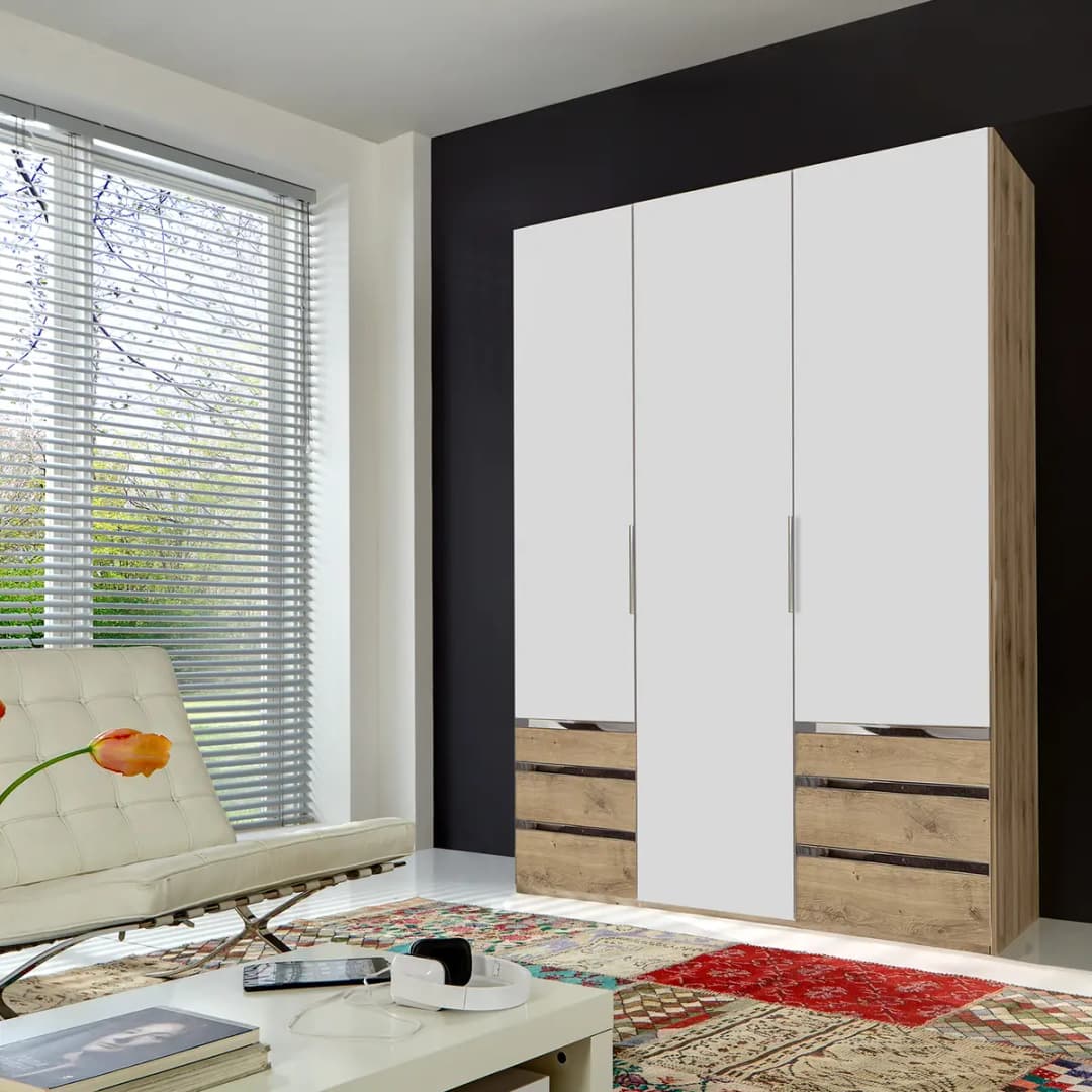 Drehtürenschrank Level 36A | Holztöne