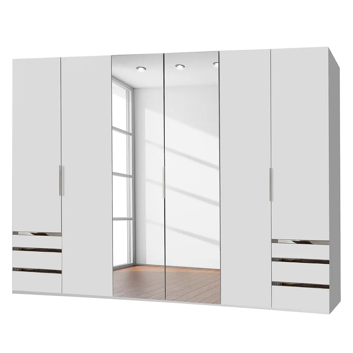 Drehtürenschrank Level 36A | Weiß