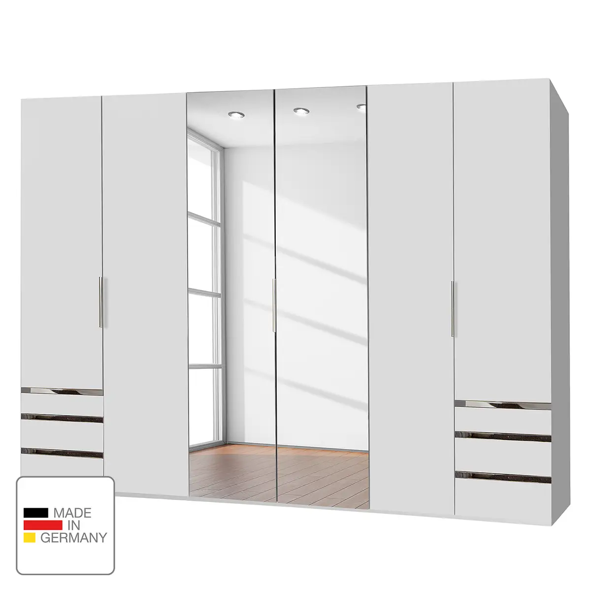 Drehtürenschrank Level 36A | Weiß