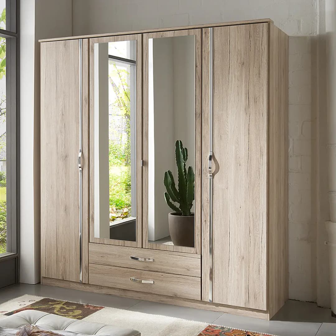 Drehtürenschrank Duo Iba | Braun
