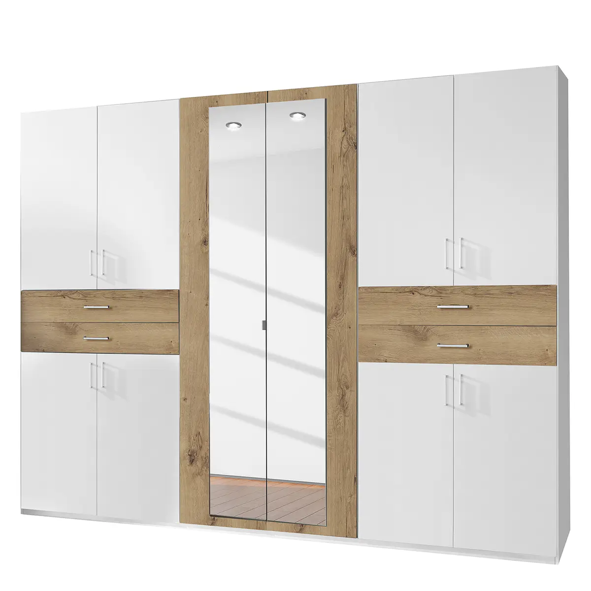Drehtürenschrank Taiga | Weiß