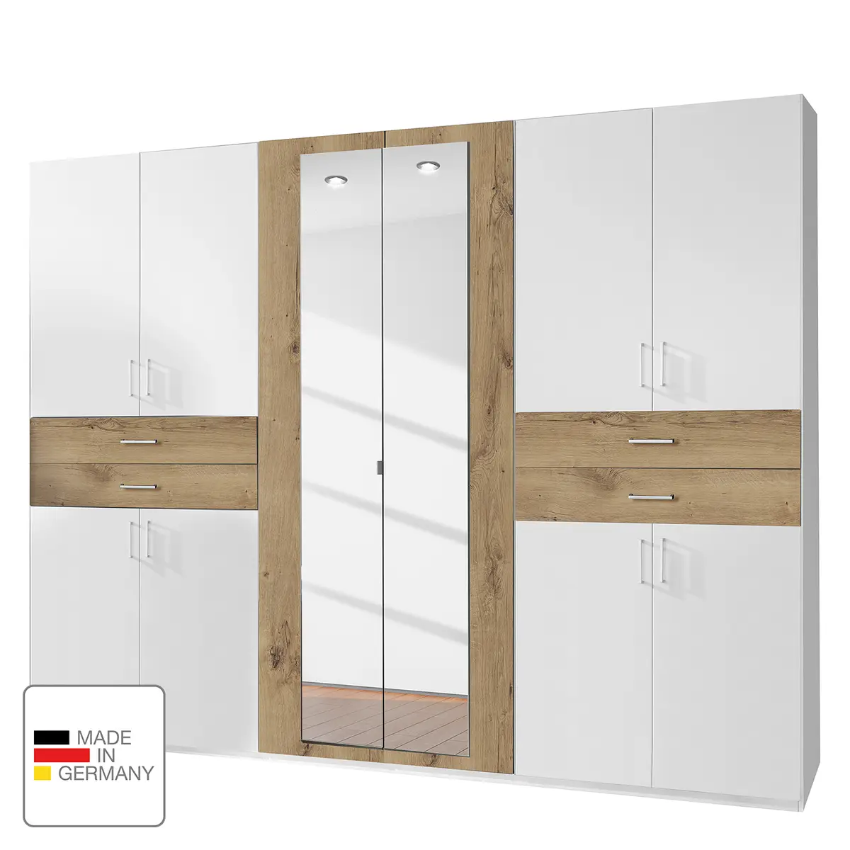 Drehtürenschrank Taiga | Weiß