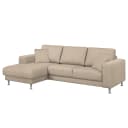 Ecksofa II Strukturstoff Beige/Kaschmir | Beige