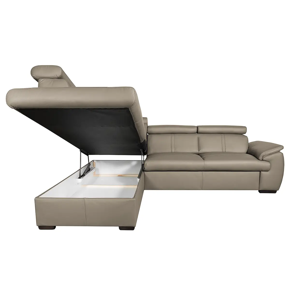 Ecksofa mit Schlaffunktion Typ A | Braun